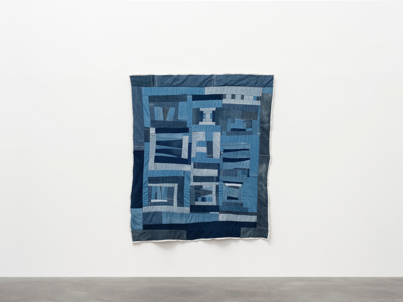 Loretta Pettway Bennett
Human&amp;#39;s Jeans, 2019-20
Denim
75 x 67 inches
(190.5 x 170.2 cm)
&amp;copy; 2024 Loretta Pettway Bennett / Artists Rights Society (ARS), New York. Photo: Michael Brzezinski.
Courtesy the Artist, Alison Jacques, London, and Luhring Augustine, New York.