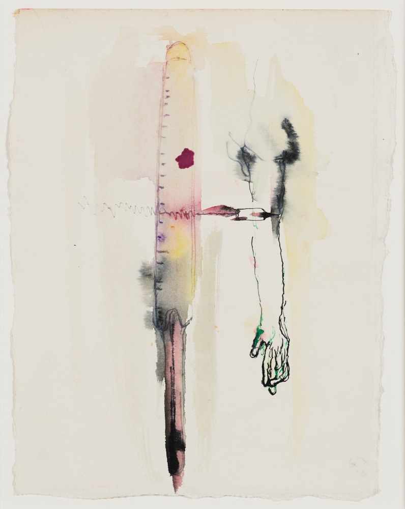 Lucia Nogueira
Untitled, 1988
Watercolor on paper
10 3/8 x 7 7/8 inches (26.5 x 20 cm)
Framed: 17 x 14 3/4 inches (43 x 37.5 cm)