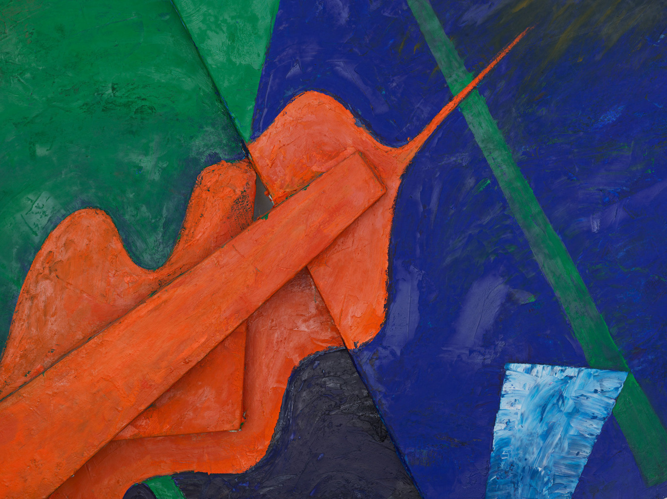 Elizabeth Murray
Like a Leaf, 1983 (detail)
Oil on canvas (six parts)
98 x 90 x 9 inches
(248.9 x 228.6 x 22.9 cm)

&amp;copy; 2025 The Murray-Holman Family Trust / Artists Rights Society (ARS), New York.&amp;nbsp;