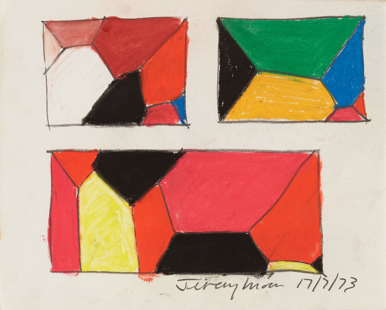 Jeremy Moon
Drawing [17/7/73], 1973
Pastel and pencil on paper
8 x 10 inches
(20.3 x 25.4 cm)
