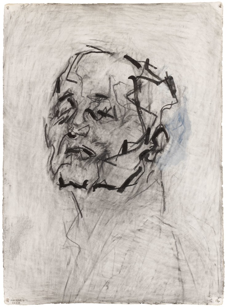 Frank Auerbach
Self-Portrait, 2023
Graphite, Indian ink and acrylic on paper
30 1/2 x 22 1/4 inches
77.5 x 56.5 cm
Photo: A C Cooper, London