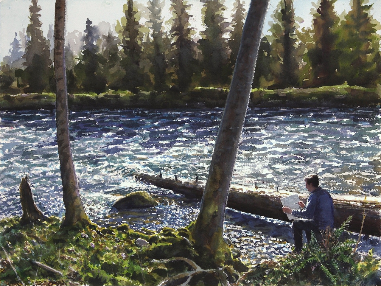 Tim Gardner

Artist Sketching by a River

2020

Watercolor on paper

12 x 16 inches (30.5 x 40.6 cm)

TG 582

INQUIRE