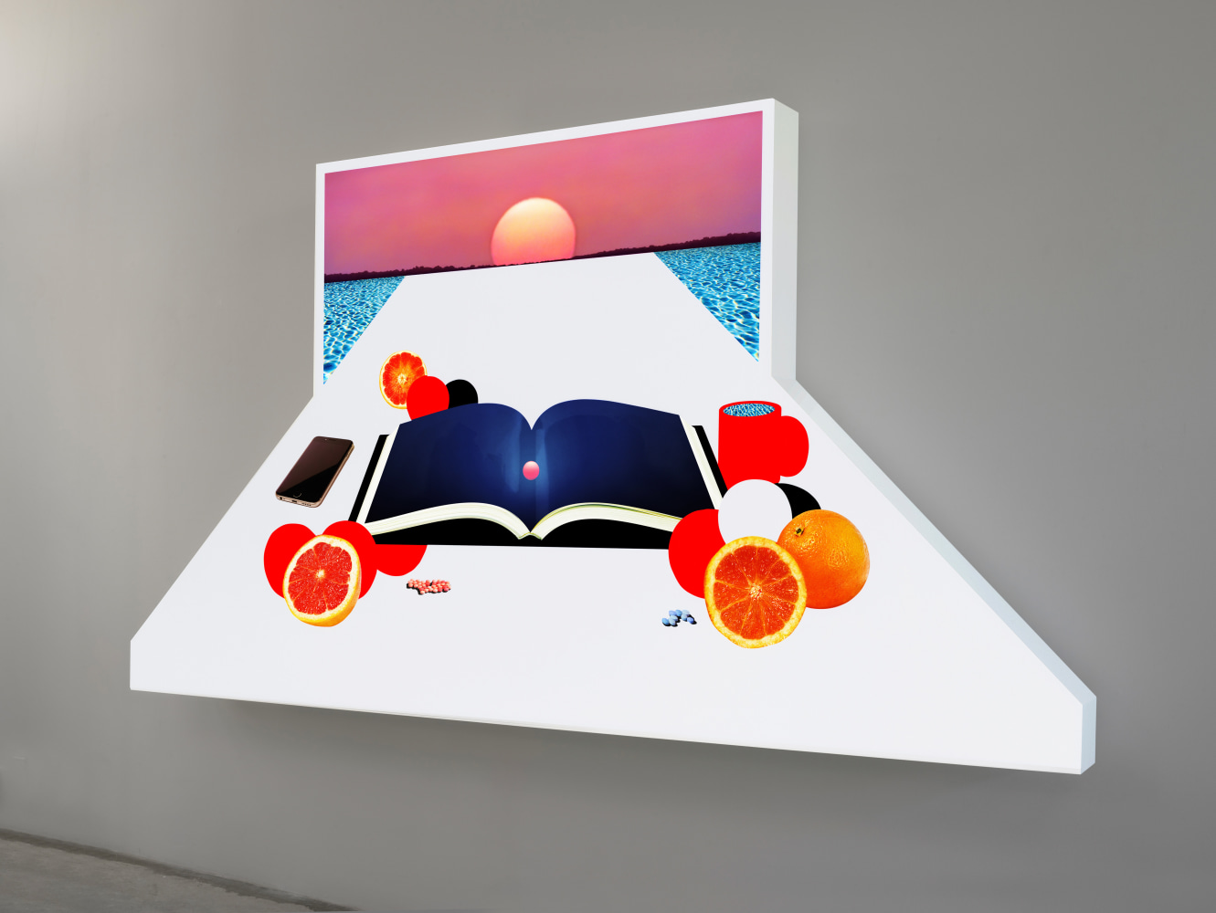 Doug Aitken

Still Life with Setting Sun

2020

Chromogenic transparency on acrylic in aluminum lightbox with LEDs

59 3/4 x 108 x 7 inches (151.8 x 274.3 x 17.8 cm)

Edition&amp;nbsp;of 4, with 2 AP

DA 636

&amp;nbsp;

INQUIRE