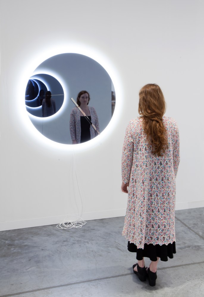 Jeppe Hein

A Question of Time

2018

Mirror, aluminum, gear, step motor, LED

Two pieces: 43 3/8 x 43 3/8 x 3 1/2 inches (110 x 110 x 9 cm) each

Edition&amp;nbsp;of 3, with 2AP

JH 468

&amp;nbsp;

INQUIRE