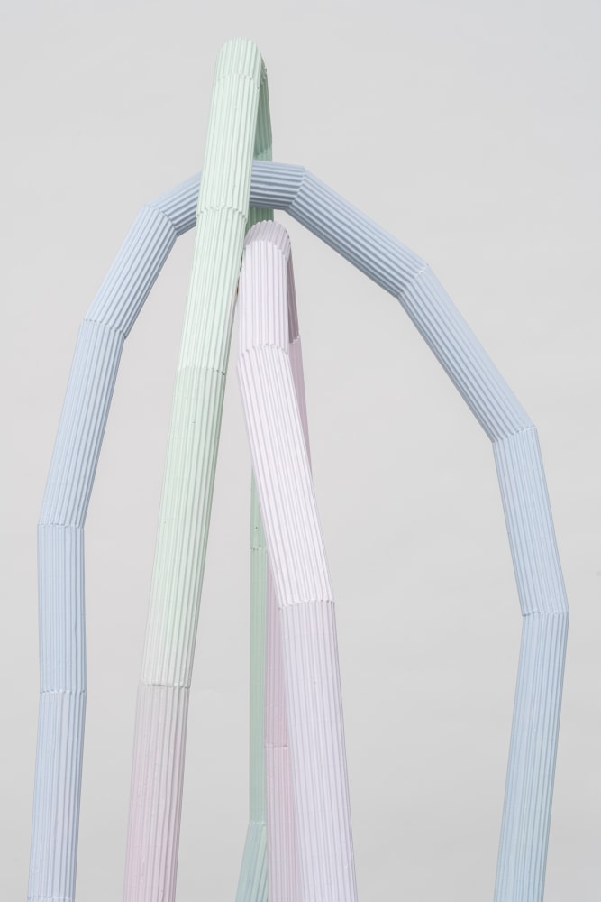 Eva Rothschild

Sweet Spot

2023

Resin plaster, gesso, paint

Overall: 106 3/8 x 43 1/4 x 43 1/2 inches (270 x 110 x 110 cm)

Sculpture: 86 5/8 x 43 1/4 x 35 3/8 inches (220 x 110 x 90 cm)

Plinth: 19 3/4 x 29 1/2 x 43 1/2 inches (50 x 75 x 110 cm)

ER 272

&amp;pound;85,000