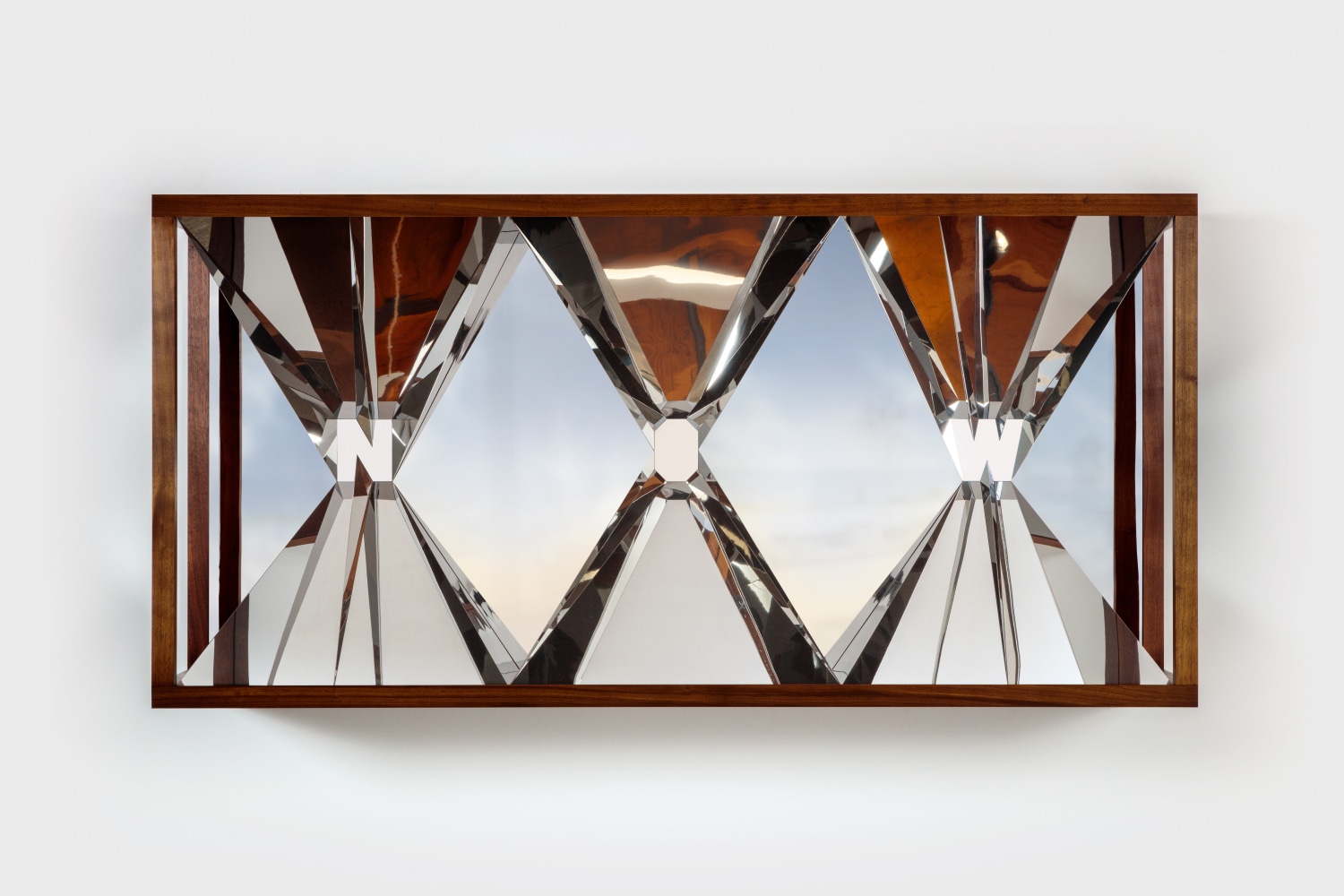 Doug Aitken

NOW (dark wood)

2016

Wood, polished stainless steel, aluminum

44 7/8 x 91 1/4 x 26 3/8 inches (114 x 231.8 x 67 cm)

Variation&amp;nbsp;of 4, with 2 AP

DA 554

&amp;nbsp;

INQUIRE