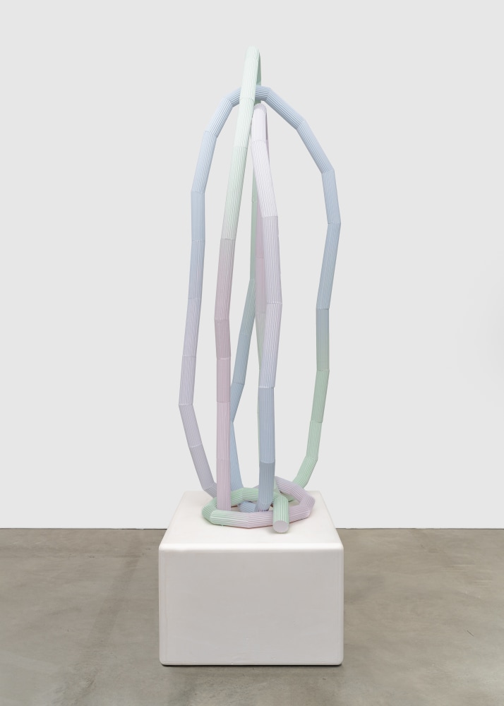 Eva Rothschild

Sweet Spot

2023

Resin plaster, gesso, paint

Overall: 106 3/8 x 43 1/4 x 43 1/2 inches (270 x 110 x 110 cm)

Sculpture: 86 5/8 x 43 1/4 x 35 3/8 inches (220 x 110 x 90 cm)

Plinth: 19 3/4 x 29 1/2 x 43 1/2 inches (50 x 75 x 110 cm)

ER 272

&amp;pound;85,000