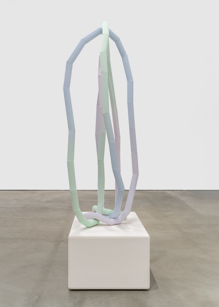 Eva Rothschild

Sweet Spot

2023

Resin plaster, gesso, paint

Overall: 106 3/8 x 43 1/4 x 43 1/2 inches (270 x 110 x 110 cm)

Sculpture: 86 5/8 x 43 1/4 x 35 3/8 inches (220 x 110 x 90 cm)

Plinth: 19 3/4 x 29 1/2 x 43 1/2 inches (50 x 75 x 110 cm)

ER 272

&amp;pound;85,000