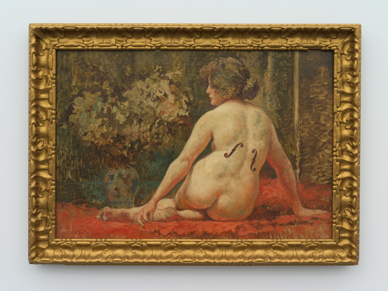 Hans-Peter Feldmann

Nude with Man Ray marks

Oil on canvas, framed

31 1/2 x 44 inches (66 x 95.9 cm)

HPF 373

&amp;nbsp;

INQUIRE
