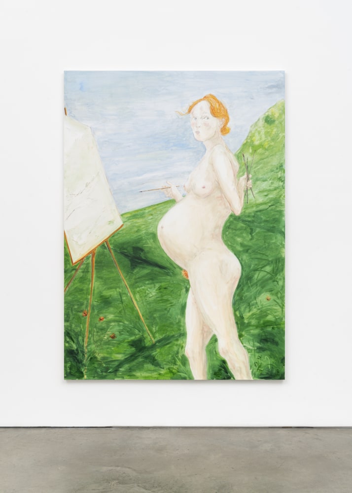 Tanya Merrill

Helene pregnant, painting

2023

Oil and graphite on linen

84 x 60 inches (213.4 x 152.4 cm)

Signed, dated verso

TME 161

$60,000