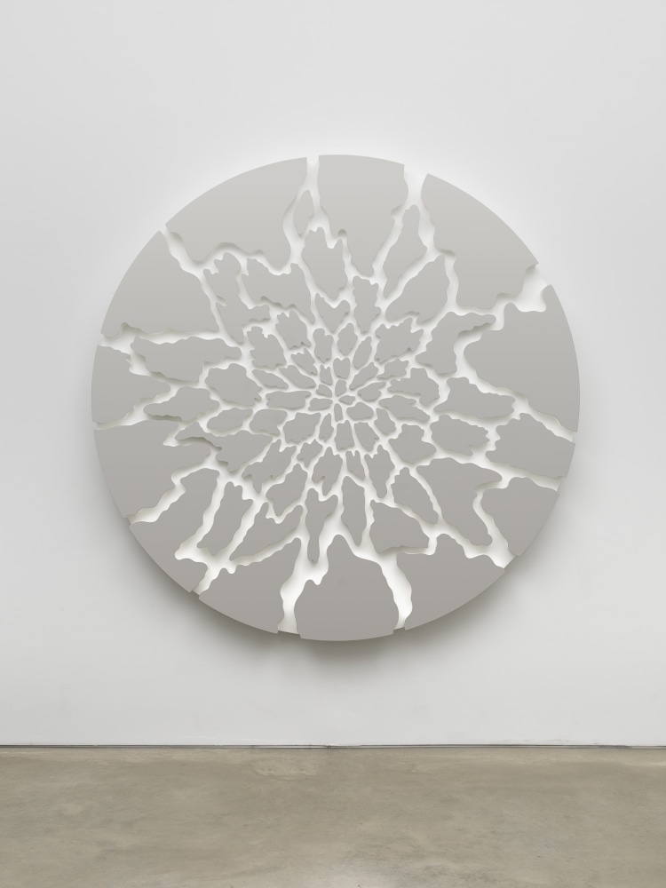 DOUG AITKEN
Terra (camouflage)
2022
Wood, polished stainless steel
78 inches (198.1 cm) diameter
7 inches (17.8 cm) depth
Variation of 4, with 2 AP
Signed plaque affixed verso
DA 771
$275,000