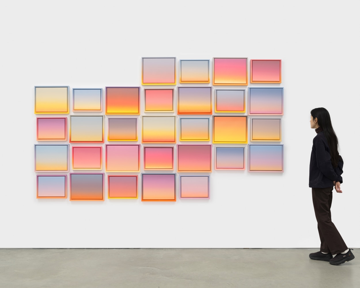 Rob Pruitt

A Month of Sunsets (November 2023)

2023

Acrylic on canvas in hand-painted artist frames

65 x 113 inches (165.1 x 287 cm) overall

RPR 333

$175,000