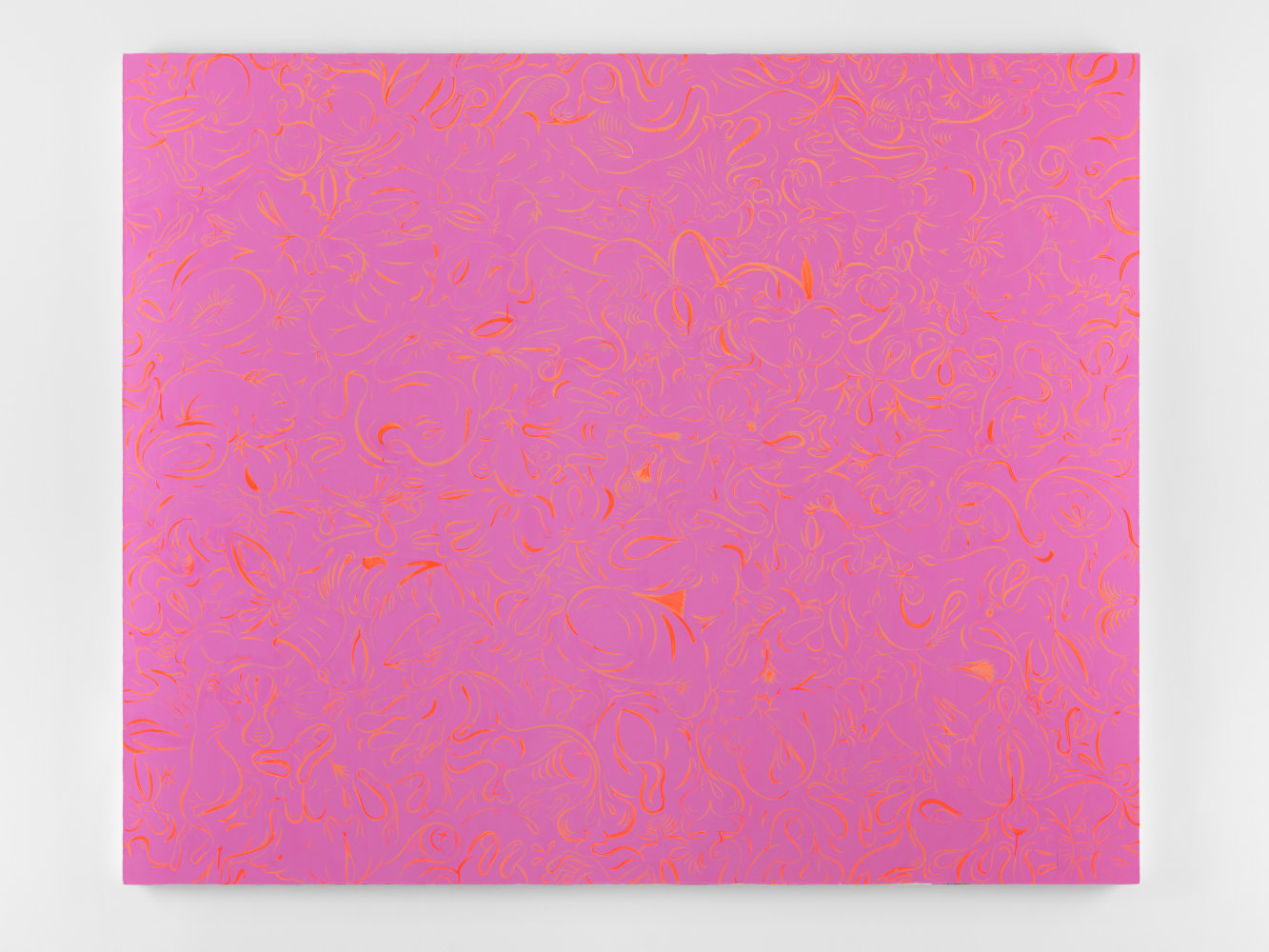 Sue Williams

Fluorescent and Flooby

2003

Oil and acrylic on canvas

84 x 104 1/4 inches (213.4 x 264.8 cm)

Signed, dated verso

SW 962

&amp;nbsp;

INQUIRE