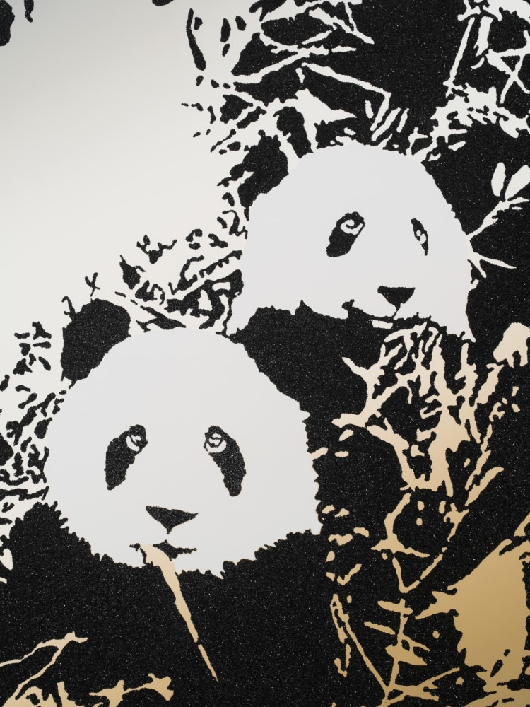 Rob Pruitt

Embarrassment&amp;nbsp;of Pandas (detail)

2021

Acrylic, enamel, and glitter on linen

78 x 58 1/2 inches (198.1 x 148.6 cm)

RPR 140

&amp;nbsp;

INQUIRE