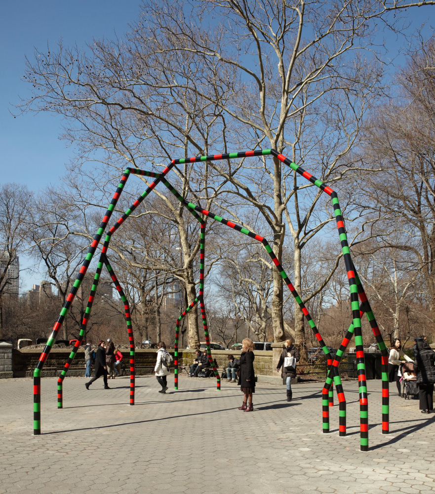 Eva Rothschild

Empire

2011

Painted steel

236 1/4 x 236 1/4 x 236 1/4 inches

(600.1 x 600.1 x 600.1 cm)

Edition of 3, with 1 AP

ER 51

Installation view: Doris Freedman Park, 2011.&amp;nbsp;Photo:&amp;nbsp;Jason Wyche

&amp;nbsp;