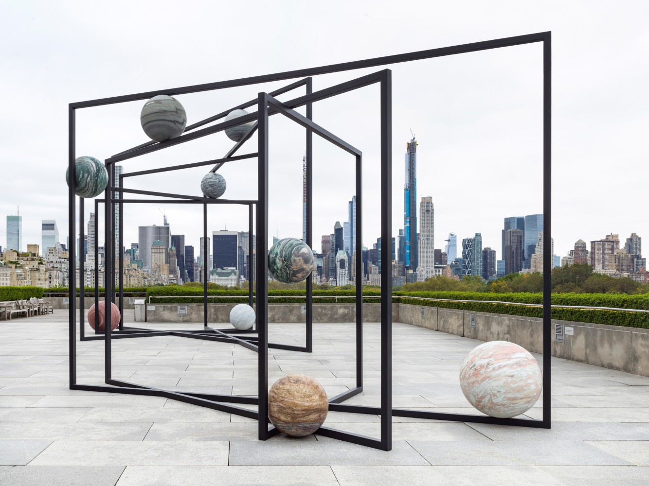 Installation view:&amp;nbsp;Alicja Kwade, ParaPivot, The Roof Garden Commission, The Metropolitan Museum of Art, New York, 2019.

Photo:&amp;nbsp;Roman M&amp;auml;rz

&amp;nbsp;