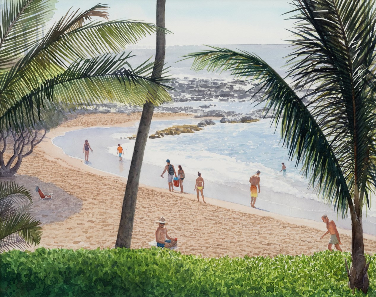 Tim Gardner

Maui Beach Scene

2019

Watercolor on paper

14 1/4 x 18 inches (36.2 x 45.7 cm)

15 1/4 x 19 inches (38.7 x 48.3 cm) paper size

23 3/8 x 26 1/2 inches (59.4 x 67.3 cm) framed

Signed verso

TG 574

&amp;nbsp;

INQUIRE