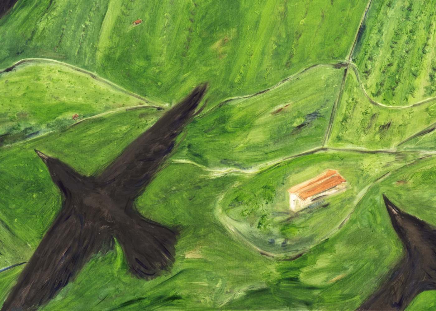 Tanya Merrill

Crows over Italian landscape

2023

Oil and graphite on linen

60 x 84 inches (152.4 x 213.4 cm)

Signed, dated verso

TME 163

$55,000