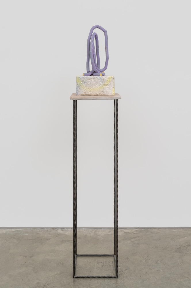 Eva Rothschild

Peanut

2023

Glazed and painted clay

Overall: 67 x 13 1/2 x 12 3/4 inches (170.2 x 34.3 x 32.3 cm)

Sculpture: 20 x 10 1/2 x 6 1/2 inches (50.8 x 26.7 x 16.5 cm)

Plinth: 47 x 13 1/2 x 12 3/4 inches (119.4 x 34.3 x 32.4 cm)

ER 277

&amp;pound;35,000