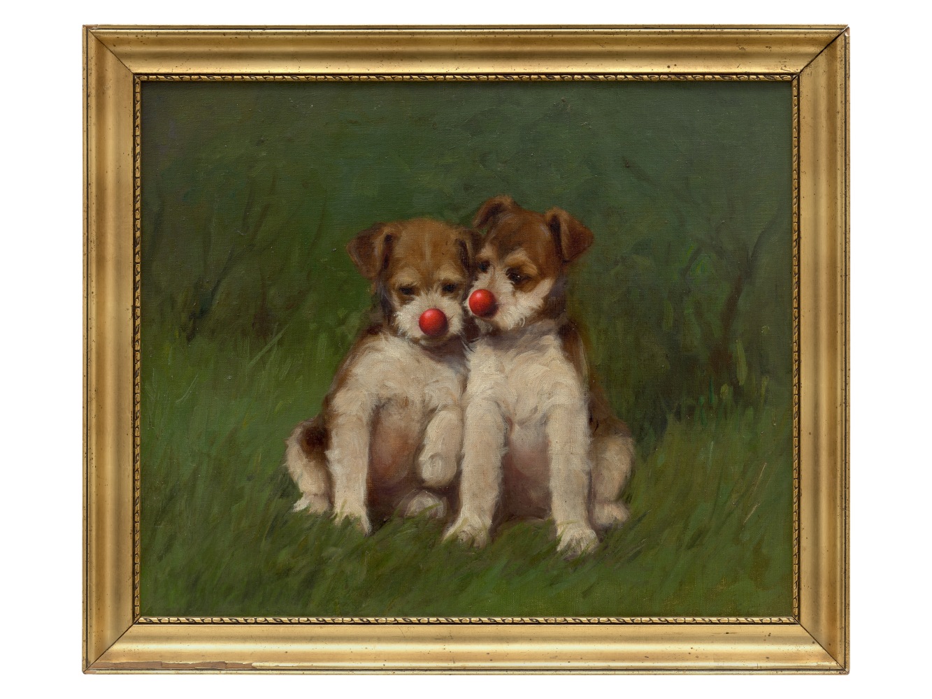Hans-Peter Feldmann

Two puppies with red noses

Oil on linen, framed

23 x 27 inches (58.5 x 68.5 cm)

HPF 575