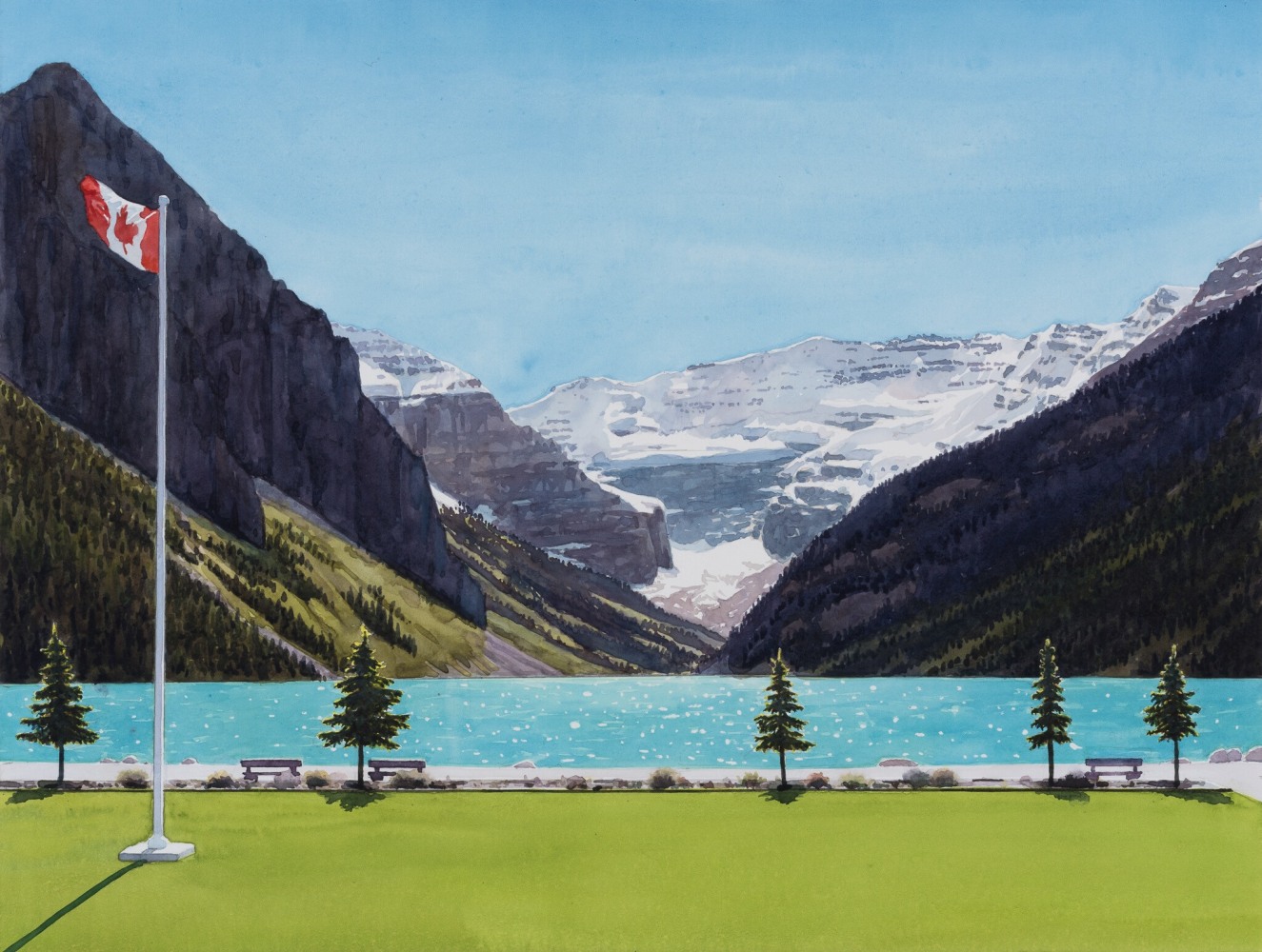 Tim Gardner

Lakeshore, Lake Louise

2021

Watercolor on paper

15 x 19 7/8 inches (38.1 x 50.5 cm)

TG 614

INQUIRE