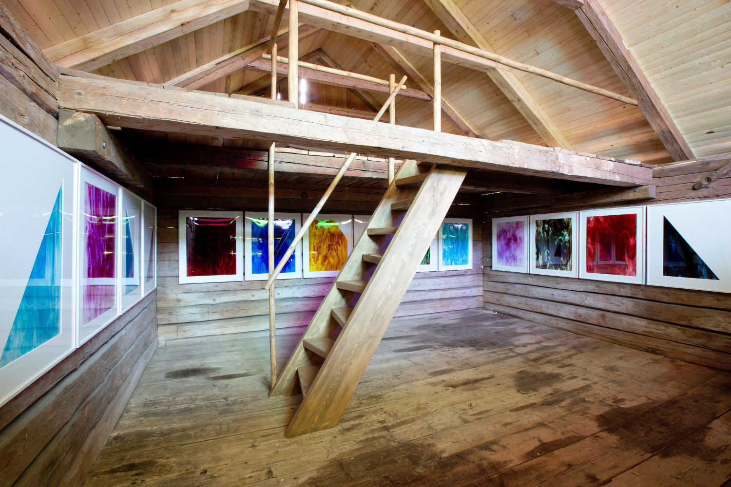 Sam Falls,&amp;nbsp;Untitled (Boat House), 2015
Installation view Zabludowicz Collection, 2015, at Sarvisalo. Photo: David Bebber.
&amp;nbsp;

INQUIRE