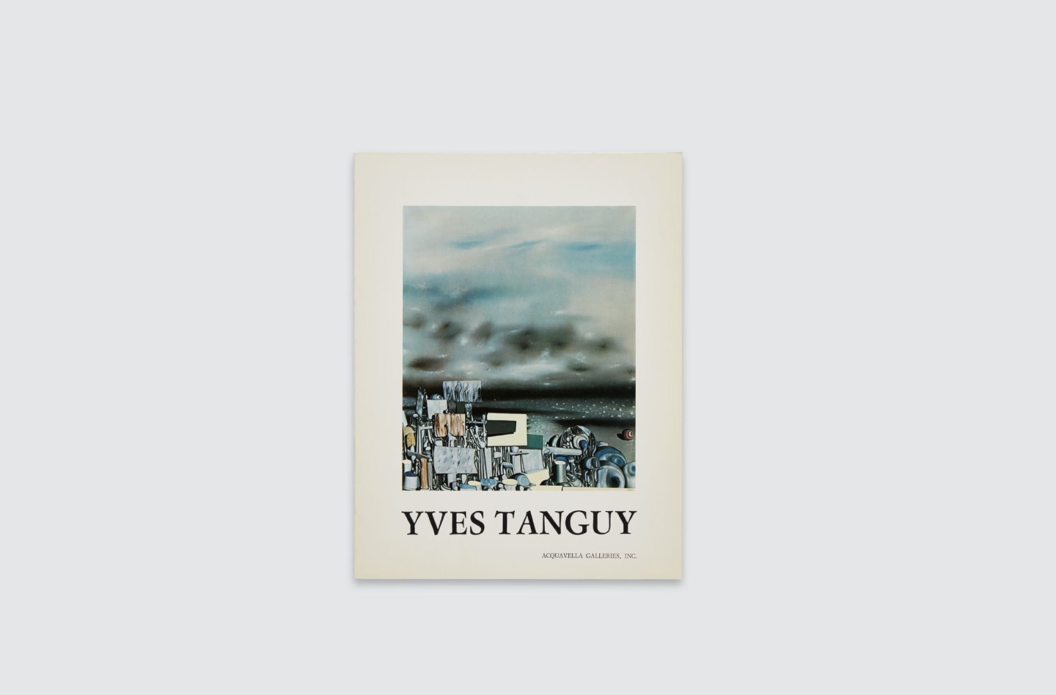 Catalogue for Yves Tanguy exhibition, fall 1974.