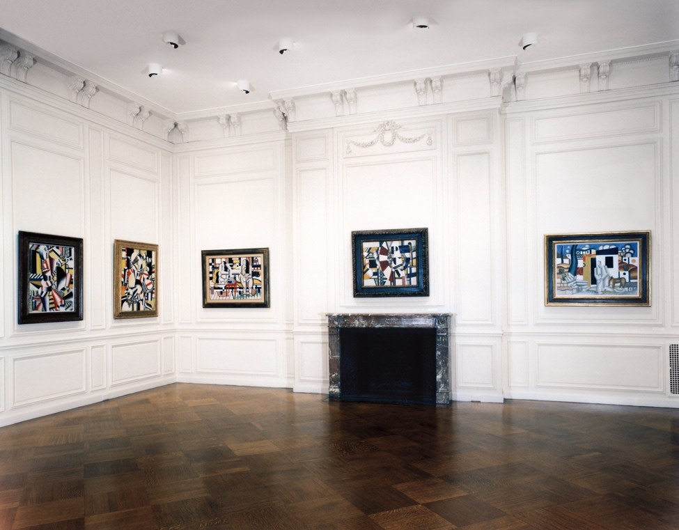 Installation view of Fernand Léger exhibition, fall 1987.