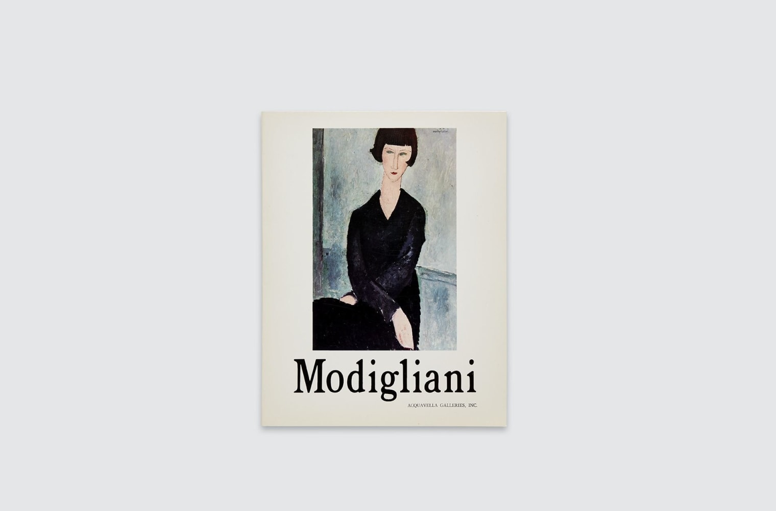 Catalogue for Amedeo Modigliani exhibition, fall 1971.