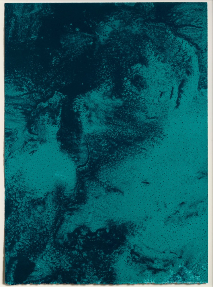 Joe Goode, Ocean Blue lithograph 23 (Color Test Print #8), 1990