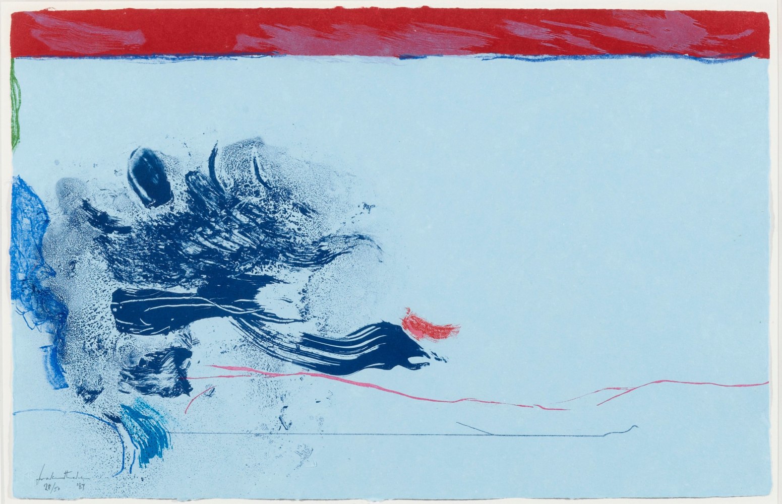 Helen Frankenthaler, In The Wings, 1987, Sugar-lift etching, soft-ground etching, aquatint, etching and lithograph