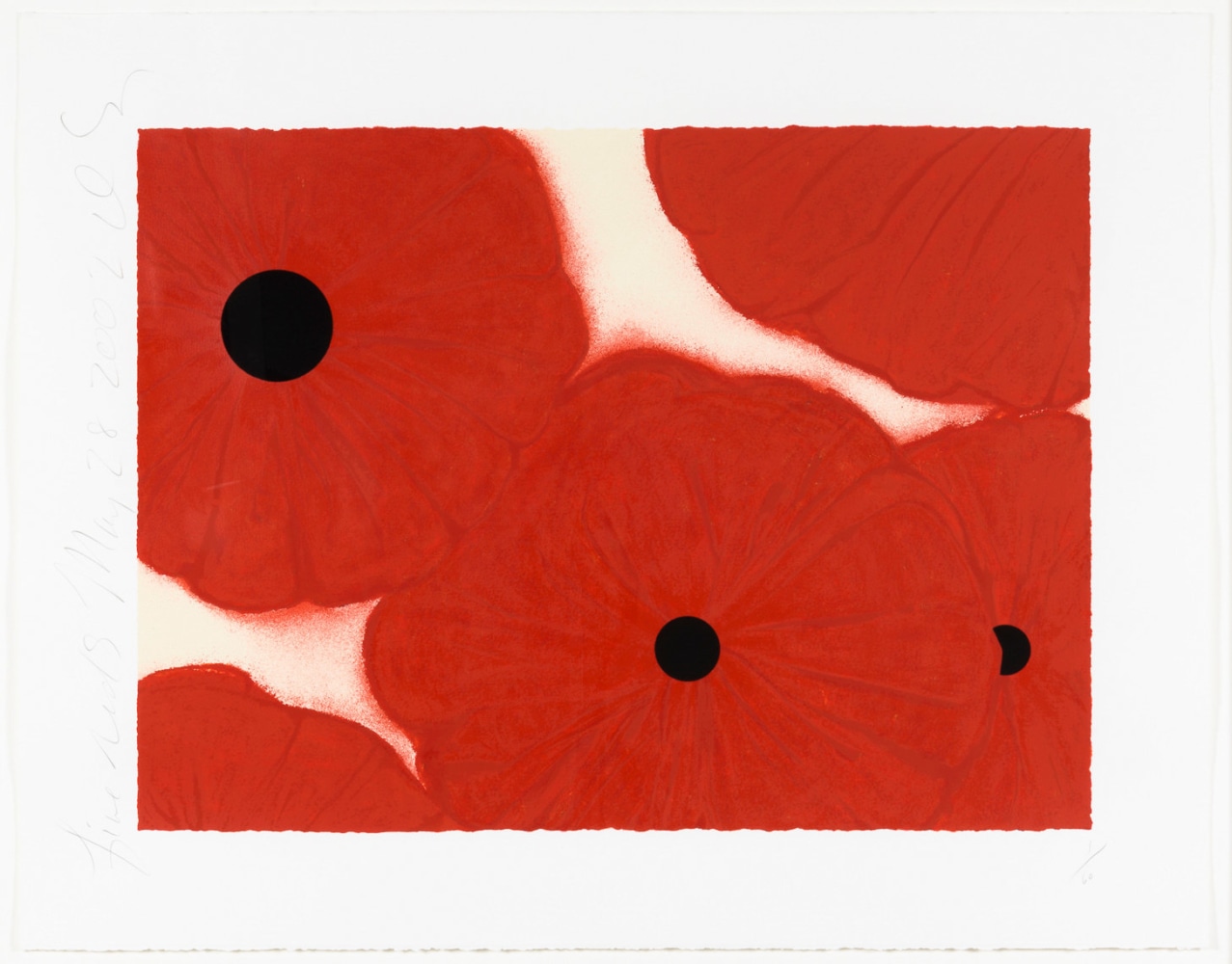 Donald Sultan, Five Reds, Screenprint