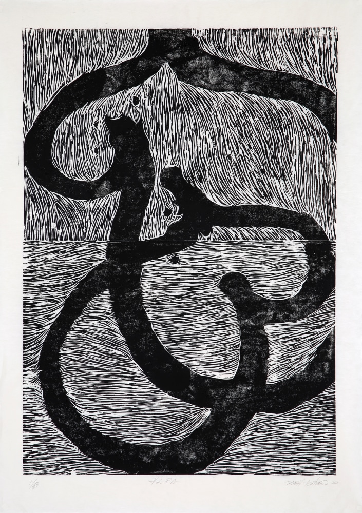 Hapa, 2020
Woodcut
39 x 28 inches
Edition of 8
Signed and numbered
KATA070
