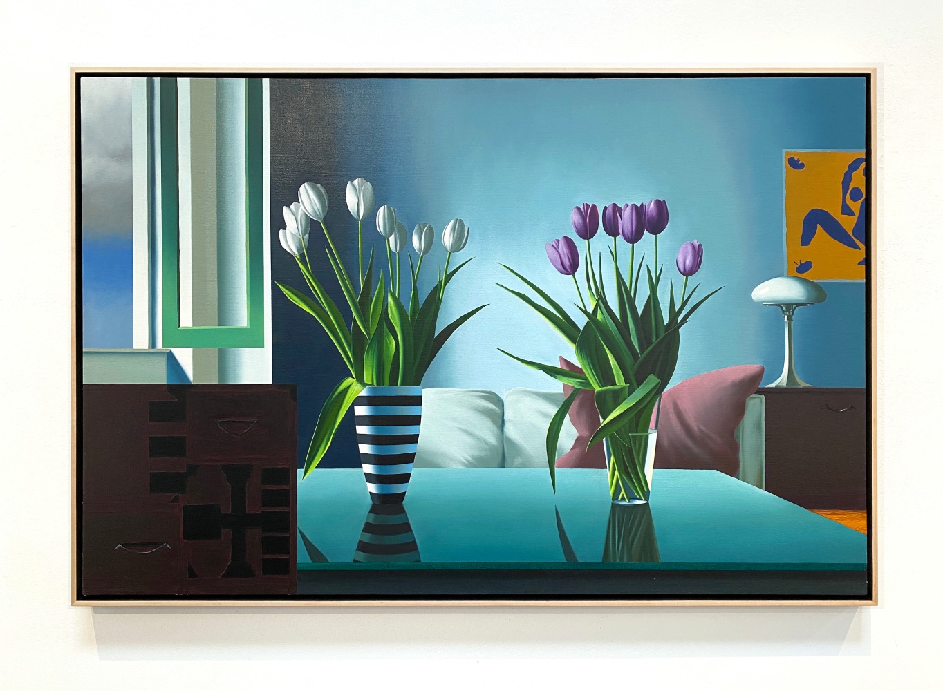 Interior with Two Vases and Matisse Cut-Out, 2022
Oil on canvas
36 x 54 inches
COH095