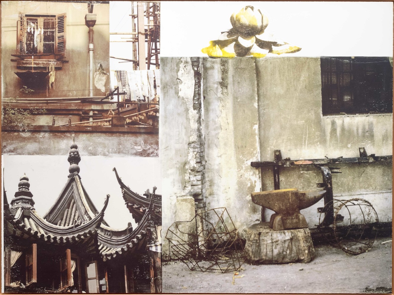 Robert Rauschenberg, Lotus III, Pigmented inkjet