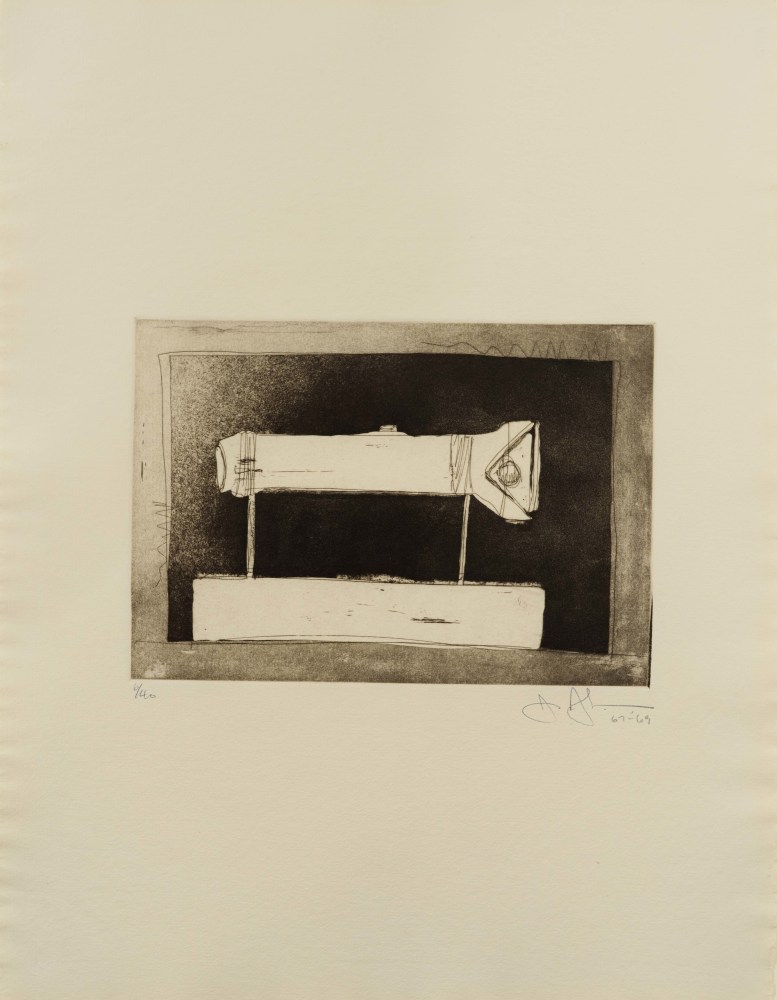 Jasper Johns, Flashlight, 1st Etching, 2nd State