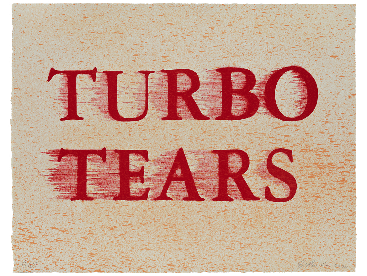 Turbo Tears, 2020
Lithograph
23 5/8 x 29 15/16 inches
Edition of 120
Signed and numbered
RUS031
