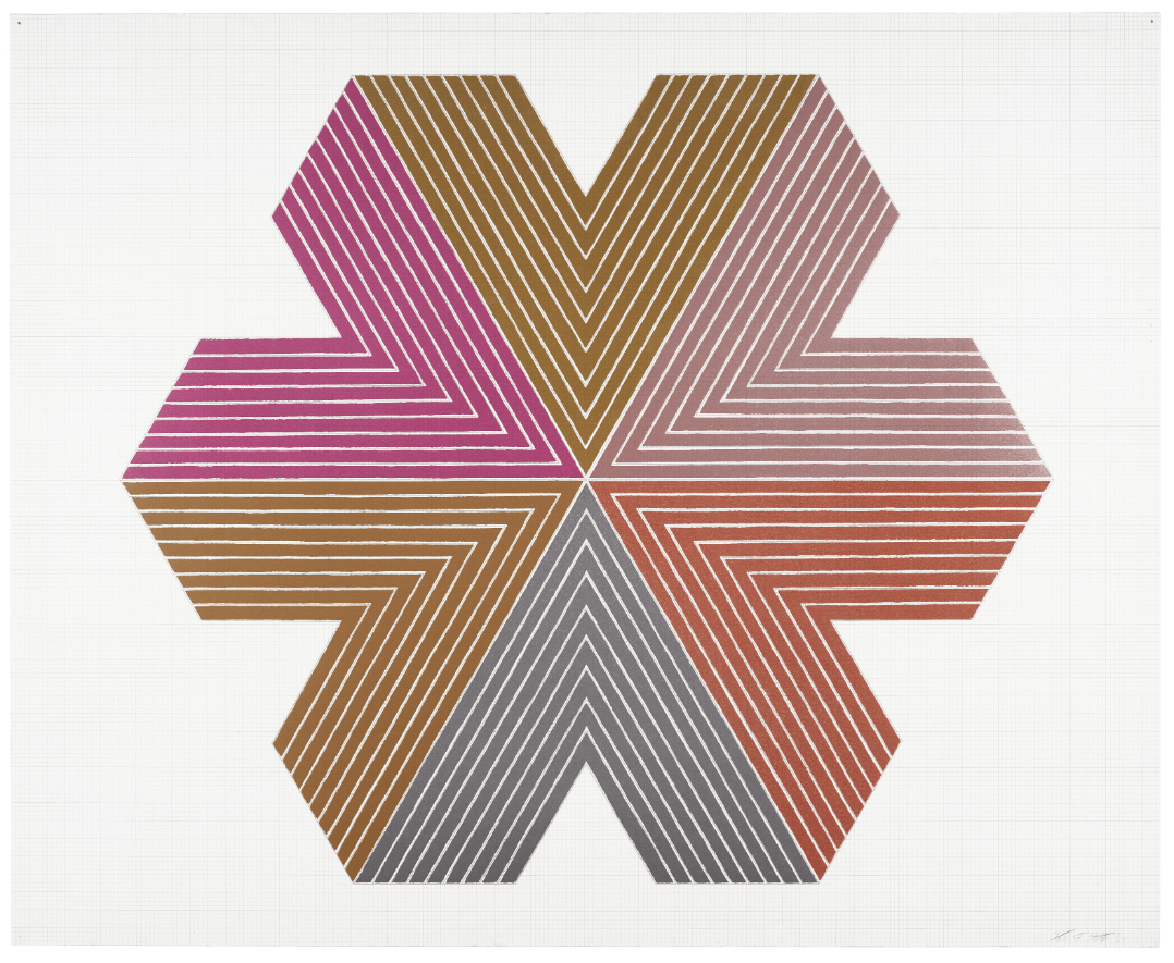 Frank Stella, Star of Persia I, 1967 Lithograph 26 x 31 inches Edition of 92 Signed and numbered