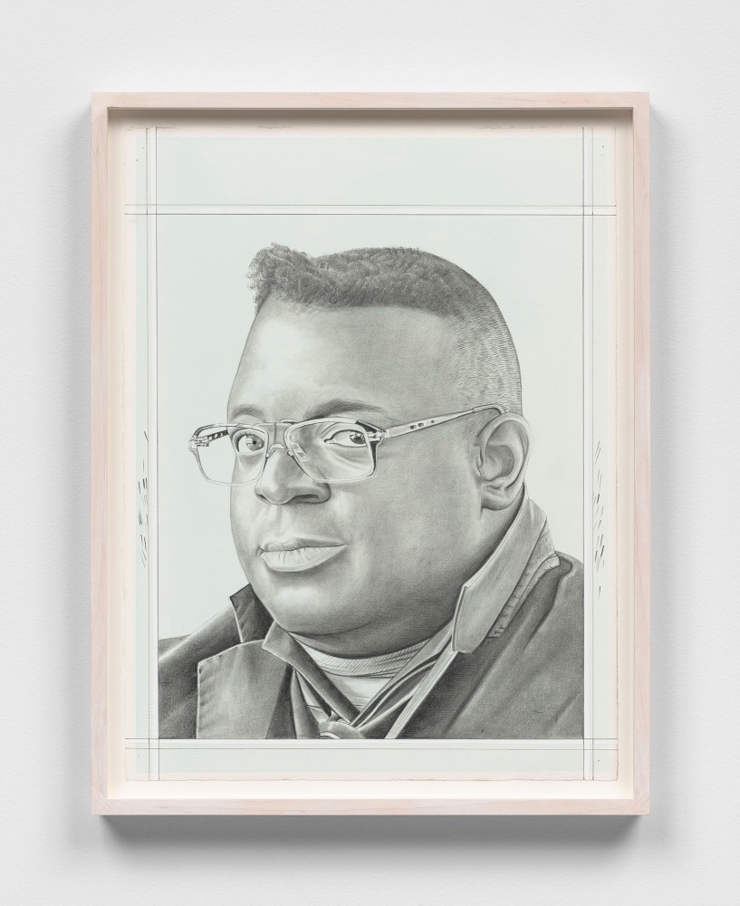 Phong H. Bui&amp;nbsp;(b. 1964)

Isaac Julien, 2024

Pencil on paper

14 7/8 x 11 1/4 inches, sheet

16 1&amp;frasl;2 x 12 3&amp;frasl;4 inches, framed