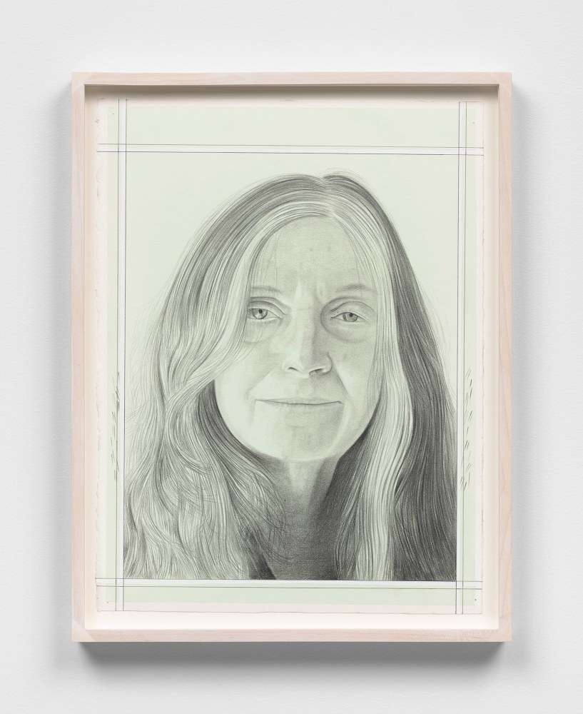 Phong H. Bui&amp;nbsp;(b. 1964)

Alice Notley, 2024

Pencil on paper

14 7/8 x 11 1/4 inches, sheet

16 1&amp;frasl;2 x 12 3&amp;frasl;4 inches, framed