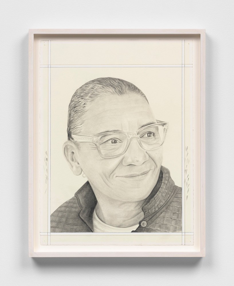 Phong H. Bui&amp;nbsp;(b. 1964)

Lubaina Himid, 2024

Pencil on paper

14 7/8 x 11 1/4 inches, sheet

16 1&amp;frasl;2 x 12 3&amp;frasl;4 inches, framed