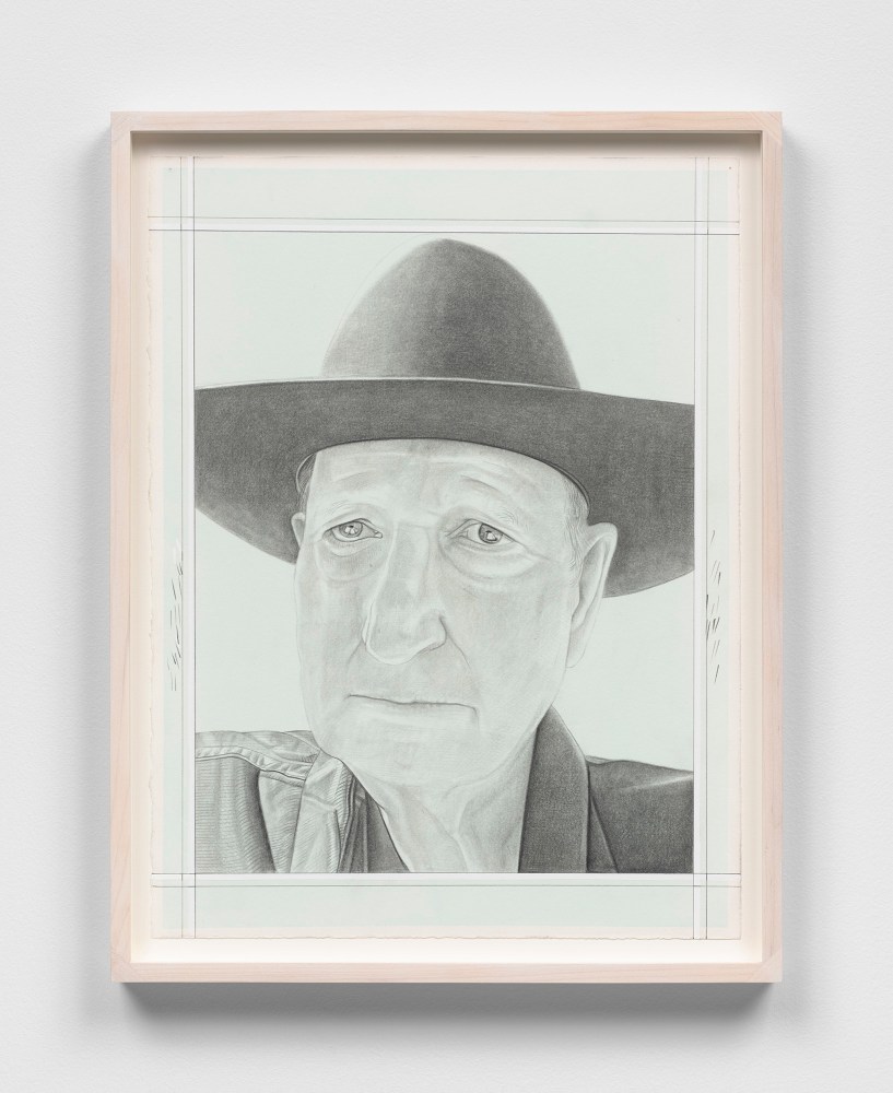 Phong H. Bui&amp;nbsp;(b. 1964)

Bruce Nauman, 2024

Pencil on paper

14 7/8 x 11 1/4 inches, sheet

16 1&amp;frasl;2 x 12 3&amp;frasl;4 inches, framed
