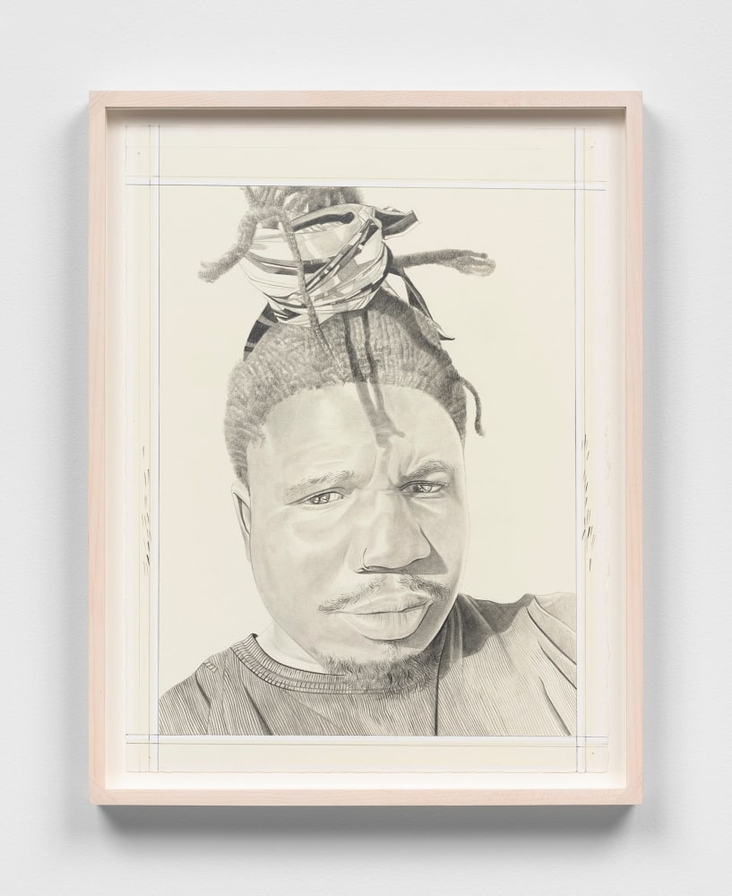 Phong H. Bui&amp;nbsp;(b. 1964)

Alvaro Barrington, 2024

Pencil on paper

14 7/8 x 11 1/4 inches, sheet

16 1&amp;frasl;2 x 12 3&amp;frasl;4 inches, framed