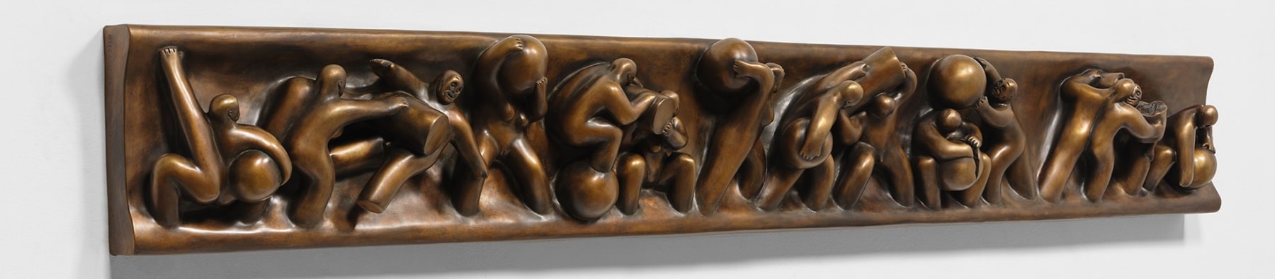 Tom Otterness (b. 1952)

Battle of the Sexes, 1982-83 (cast in 2025)

Bronze

10 5/8 x 79 1/4 x 6 1/4 inches

&amp;nbsp;

Not on view