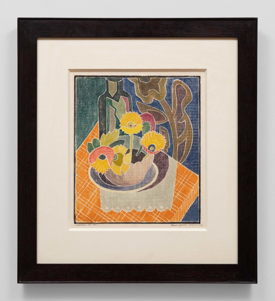 Blanche Lazzell (1878-1956)

Calendulas, 1928

Color woodcut

14 x 11 7/8 inches, image