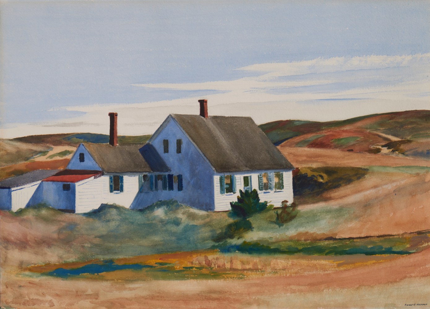 Edward Hopper&amp;nbsp;(1882-1967)&amp;nbsp;

Kelly Jenness House, 1932

Watercolor

20 x 28 inches