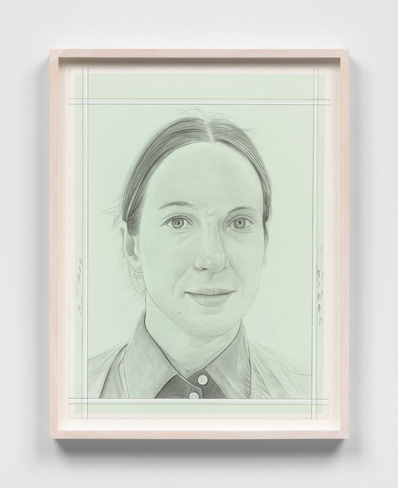 Phong H. Bui&amp;nbsp;(b. 1964)

Sara Cwynar, 2024-25

Pencil on paper

14 7/8 x 11 1/4 inches, sheet

16 1&amp;frasl;2 x 12 3&amp;frasl;4 inches, framed