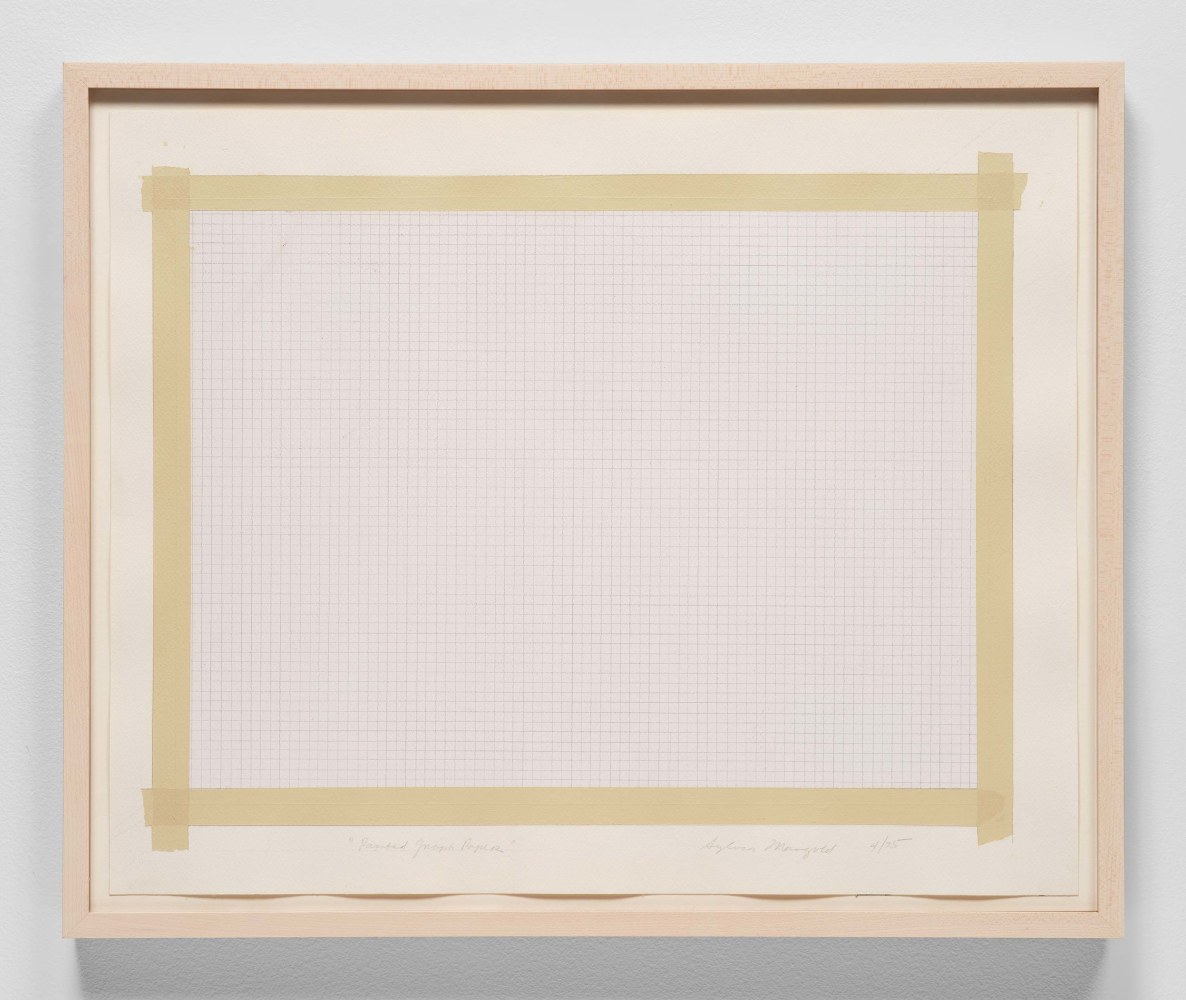 Sylvia Plimack Mangold (b. 1938)

Painted Graph Paper, April 1975

Pencil and acrylic on paper

15 3/4 x 19 1/2 inches

LeWitt collection, Chester, Connecticut