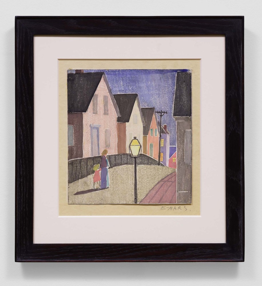 Ethel Mars (1876-1959)

Street Scene, Provincetown, c. 1919

Color woodcut

12 x 11 inches, image