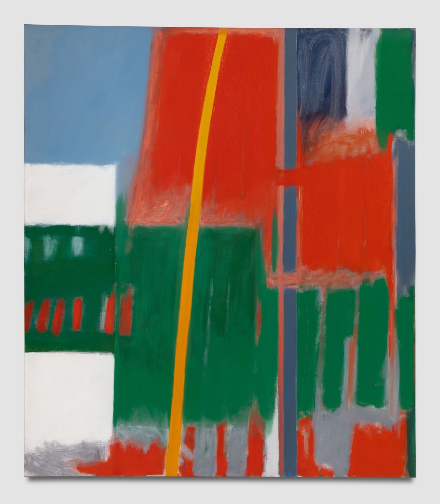 Jack Tworkov, Red and Green with a Yellow Stripe, 1964